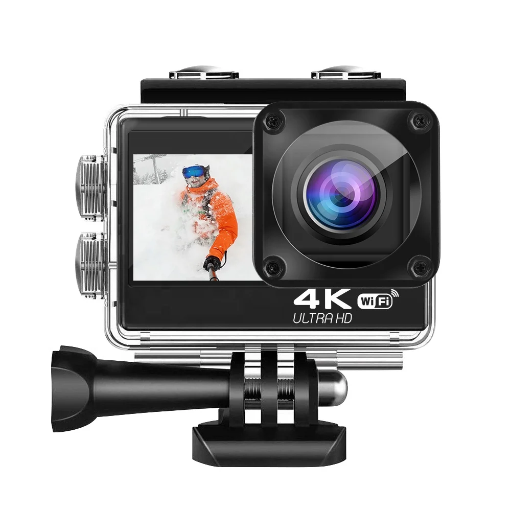 

Real 4K resolution action camera 60fps with EIS 30M waterproof sport cam