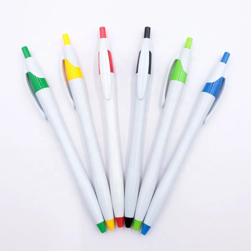

2024 Cheap Custom Logo Printed Ballpen Pen Blank Sublimation Promotional Plastic Colorful Logo Ball Pen gift