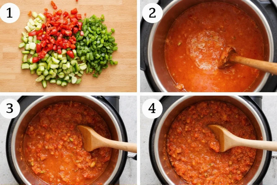 Picado de pimientos para relish casero