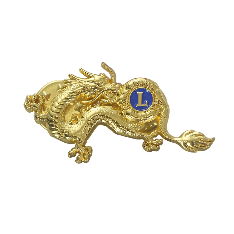 定制纪念金金属3d龙徽章徽章