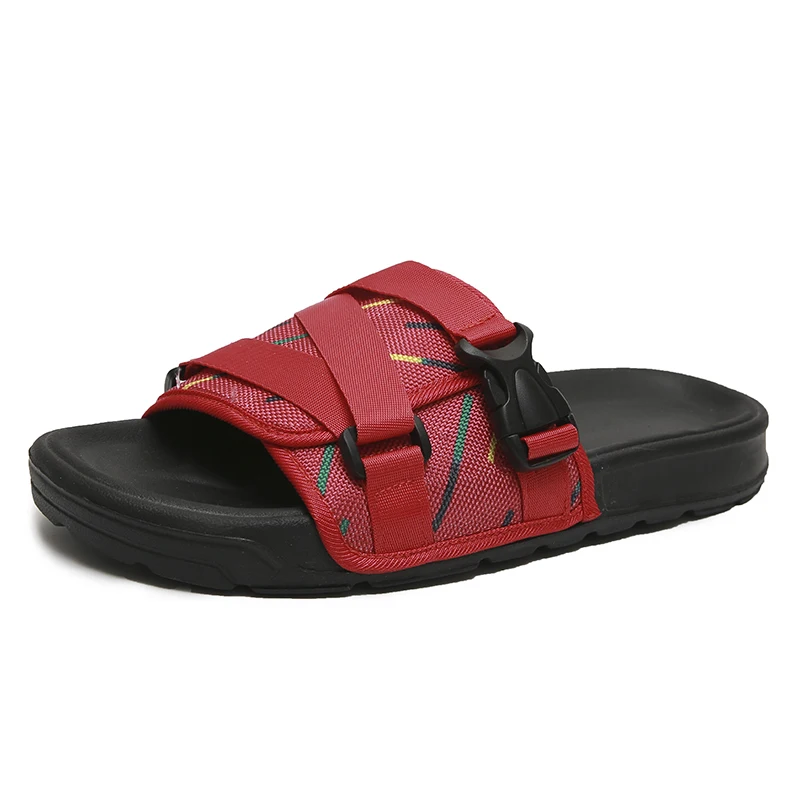 

Fashion Printed Label House Nylon Non-slip Pvc Sports Slippers Designer Men's Slippers Sandals