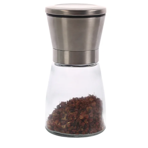 

Factory Direct Glass Spice Pepper Grinder Salt and Pepper Mill Grinders Manual spice bottle grinder, Customized