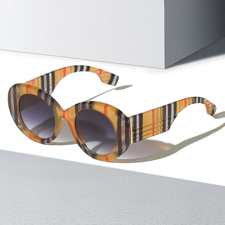 

NWOGLSS 8042 Designer Glasses lunettes Luxury Round Pc Frame Women Sunglasses 2023