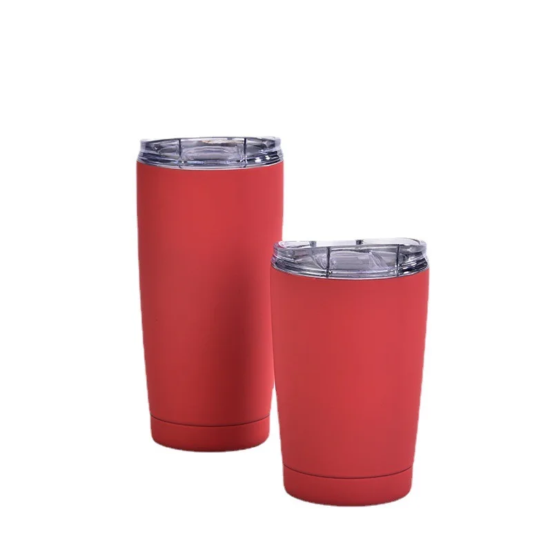 

Double Wall Stainless Steel Portable Travel Cup Vacuum Insulated Water Cup Creative Coffee Cup With Straw