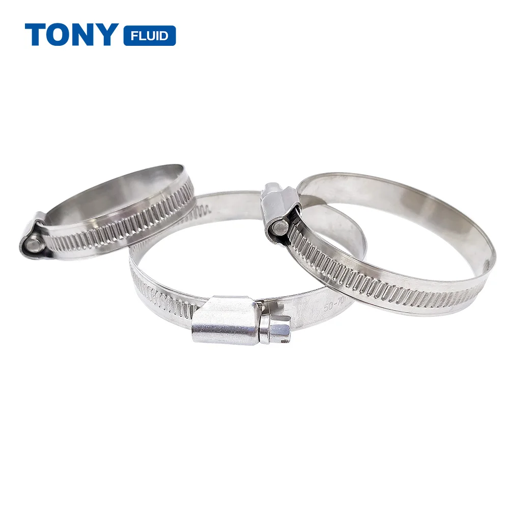 
Multi-Specification Stainless Steel Automotive Germany Type Hose Clamp 