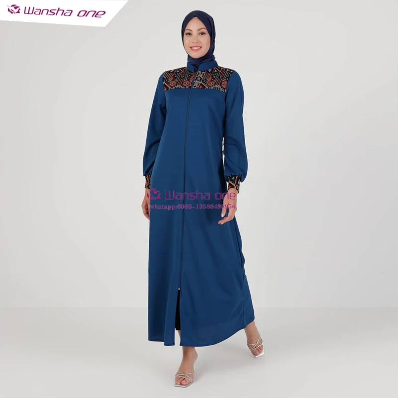 

wholesale slim contrast color women islamic clothing cotton abayas 2022 dubai fantasia abaya designs butterfly abaya, Customized