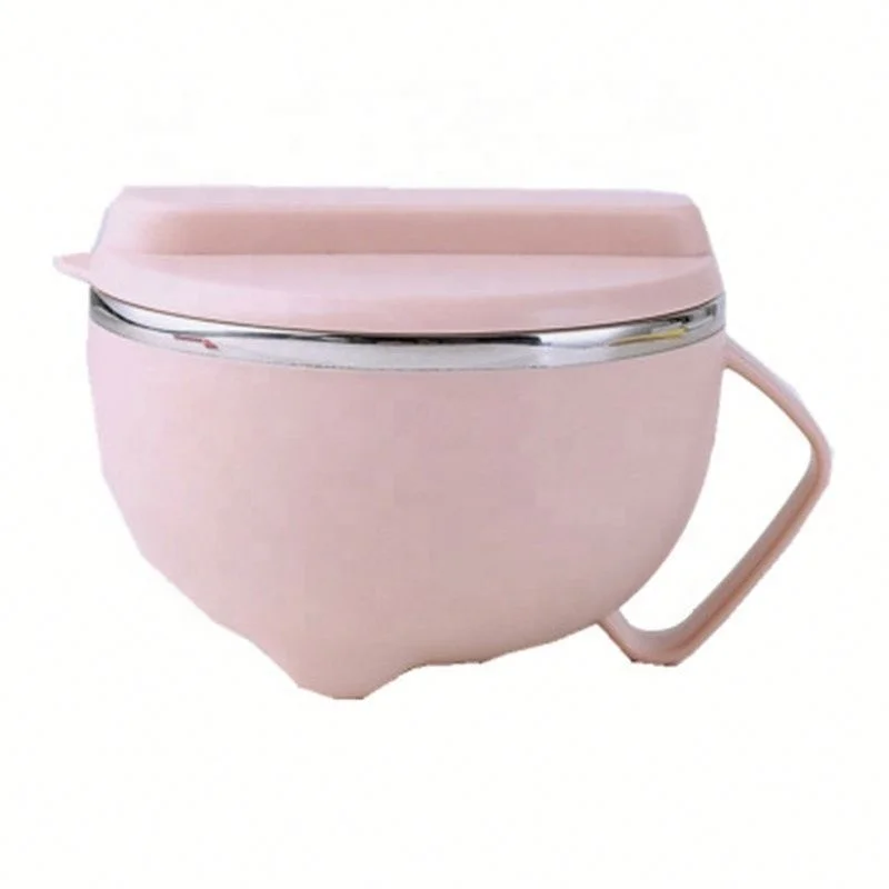 

Stainless Steel Covered Handle Odourless Small Bowl, Pink/blue