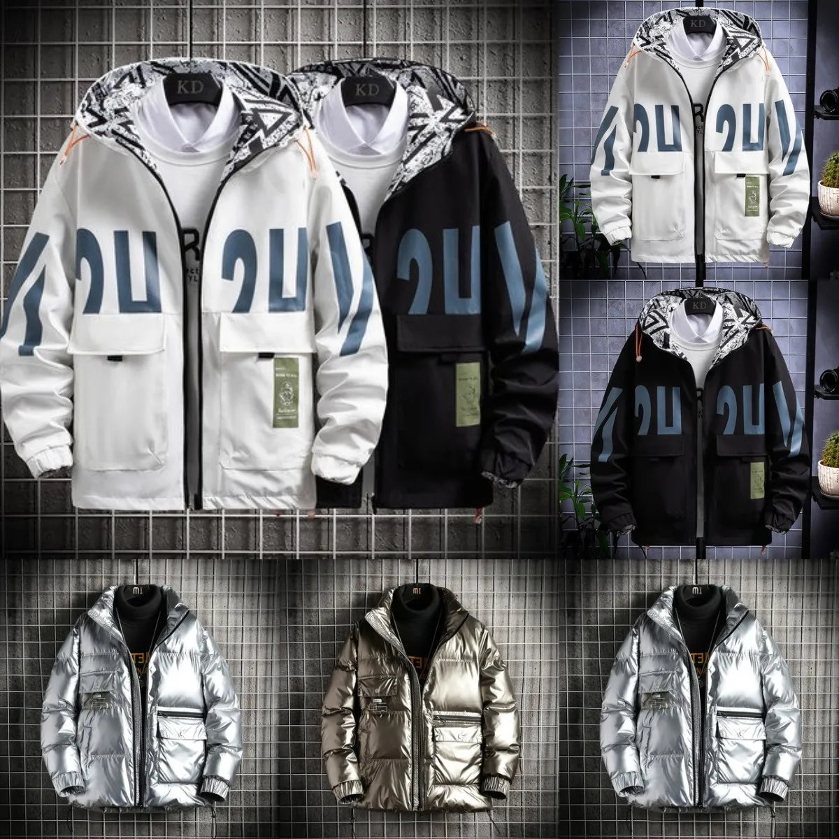 

Autumn/winter Youth jacket Men's hooded sweatshirt men's and women's trench coat