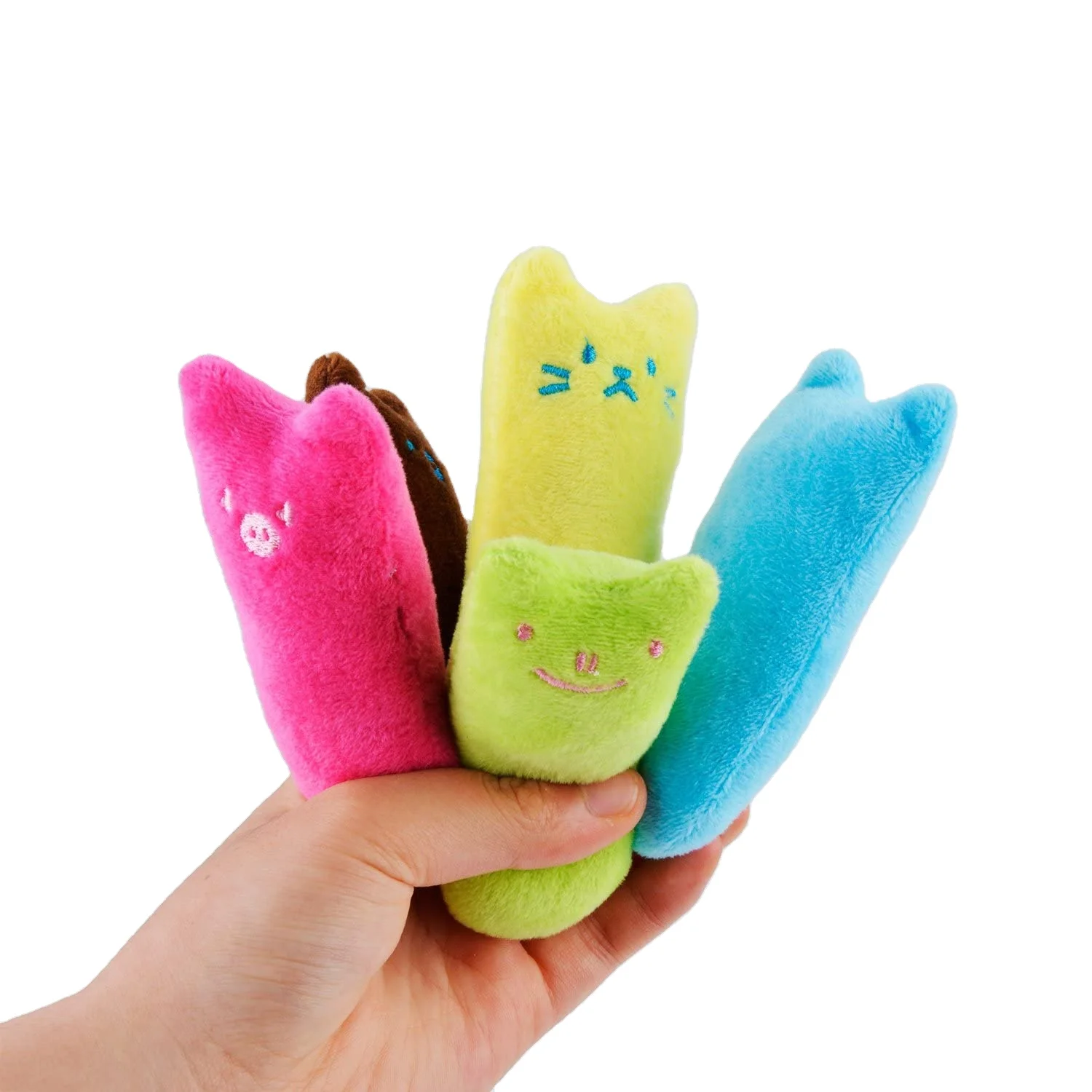 

Catnip Toys for Cats Interactive Teeth Grinding Toy Claw Thumb Mint Soft Funny Pillow Scratcher Toy for Cat Kitten Pet Products