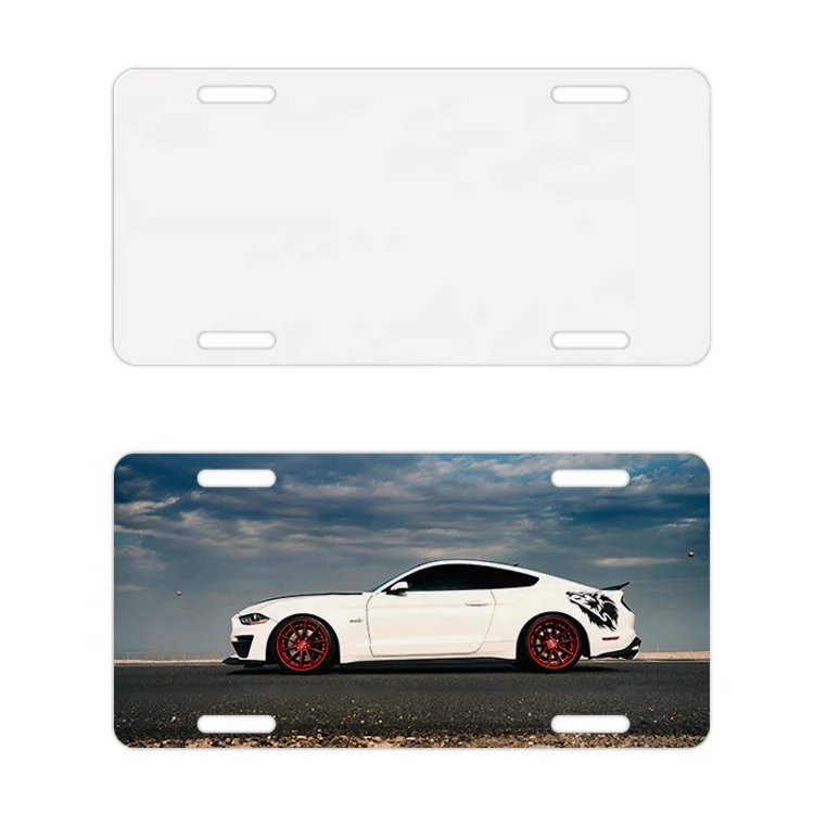 

Prosub Wholesale Custom Sublimation License Plate Blank Flat Prints 6''*12'' Aluminium Car Sublimation License Plates