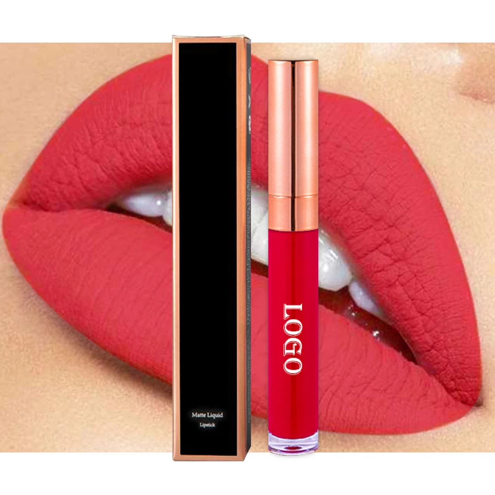 Wholesale Makeup Long Lasting Waterproof Liquid Matte Lipstick Private Label Vegan Matte Lipstick