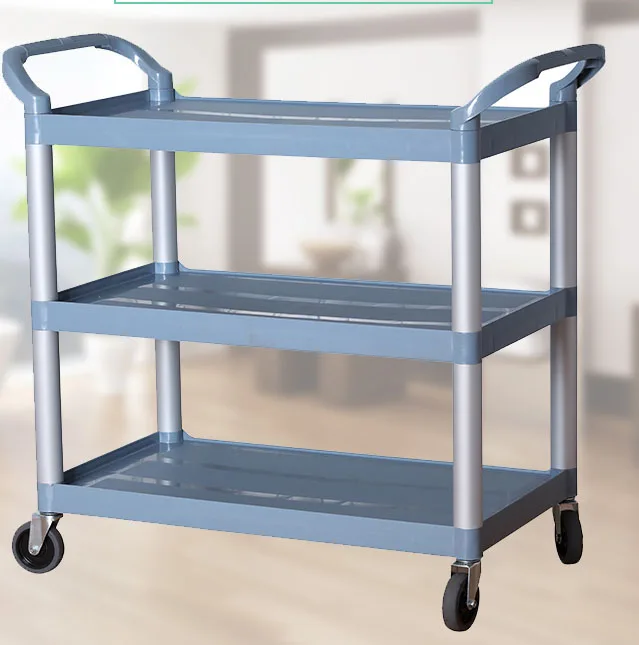厨房推车三层晚餐推车 ltrolley 塑料服务范餐饮服务范商务餐厅移动