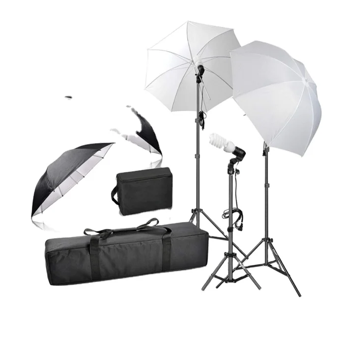 

Photography Photo Shooting Kit with Background Support System & Umbrella Softbox Lighting Kit Video Studio, White for photo studio