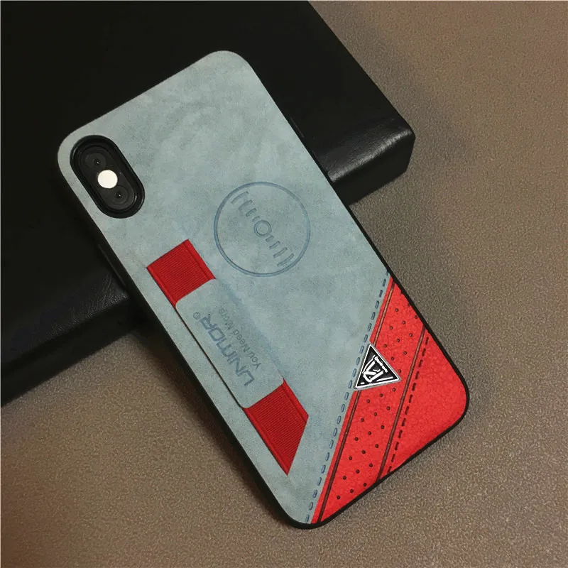 

Unimor two-colors mobile phone leather case with hand strap phone case back cover