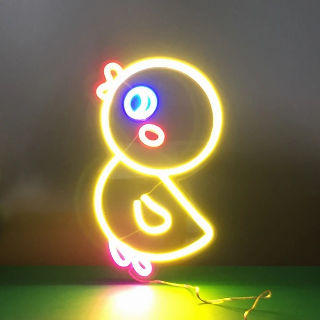 cartoon shaped custom neon sign day light for christmas decor