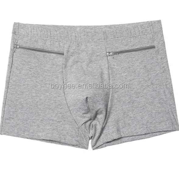 Classic Underwear Breathable Modal Cotton Spandex Plain Dyed Underwear With Pocket For Men Buy