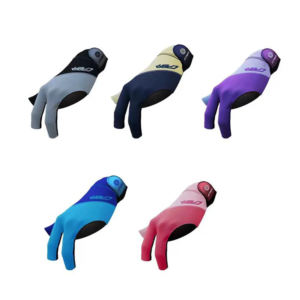 Professional Colorful CPBA Open Fingers Billiard Pool Snooker Gloves Billiard Games Accessory