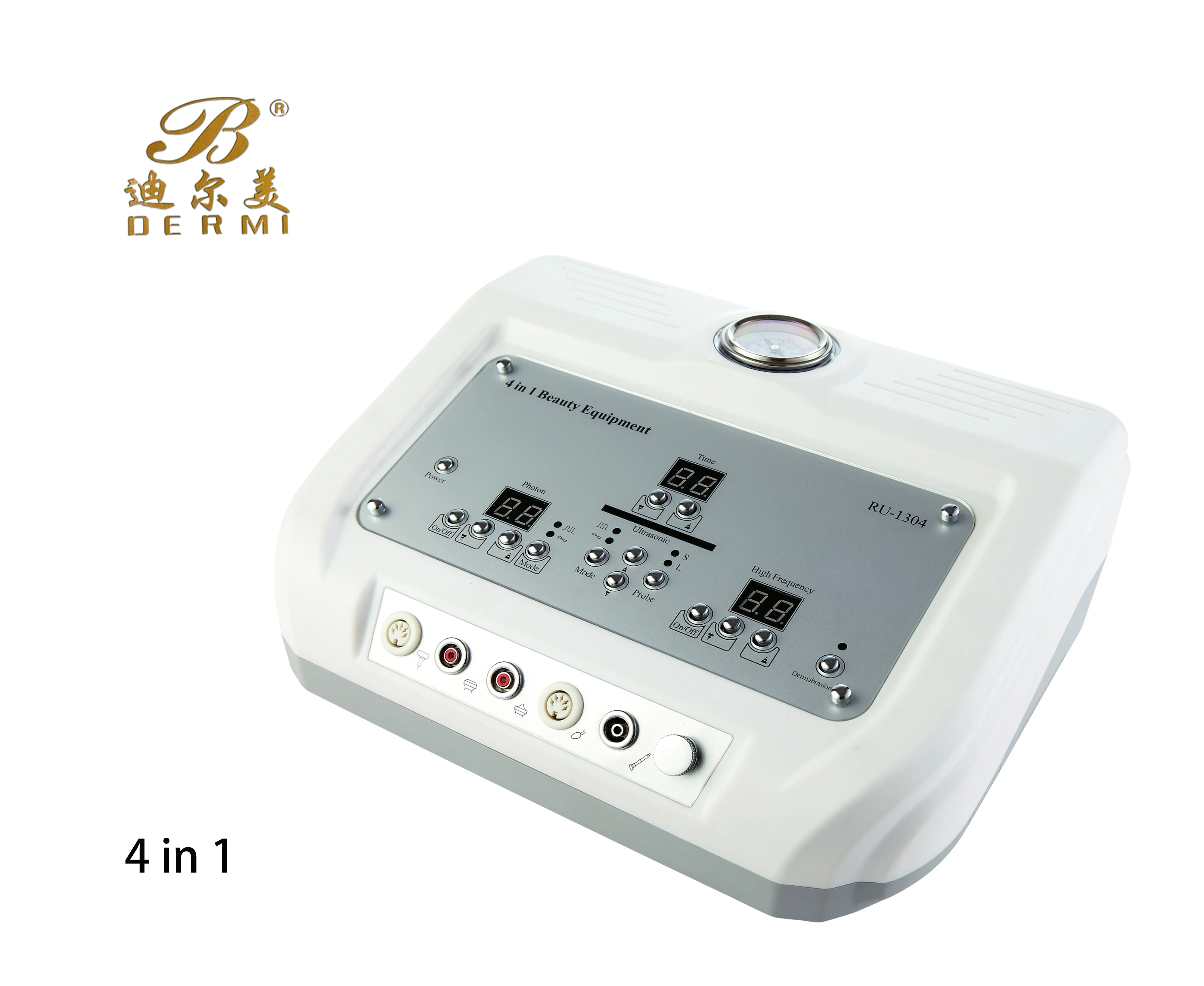 

Have CE 4 in 1 multifunctional beauty instrument Ultrasound Photon therapy High-frequency microdermabrasion machine