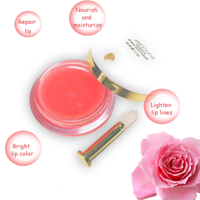 

Lip Care Gel Mask Collagen Lip Mask Cream Sleeping Crystal Customized Hydrating Vitamin E Strawberry Pink 3 Years OEM/ODM