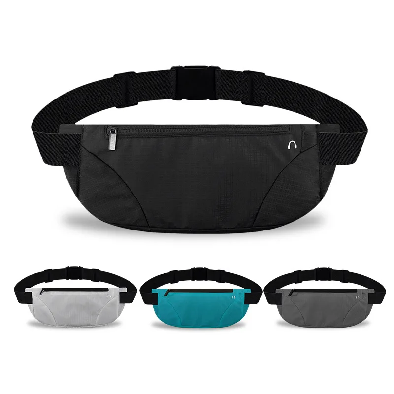 

Hot Sale Men Outdoor Sport Black Running Waist Bag Custom
