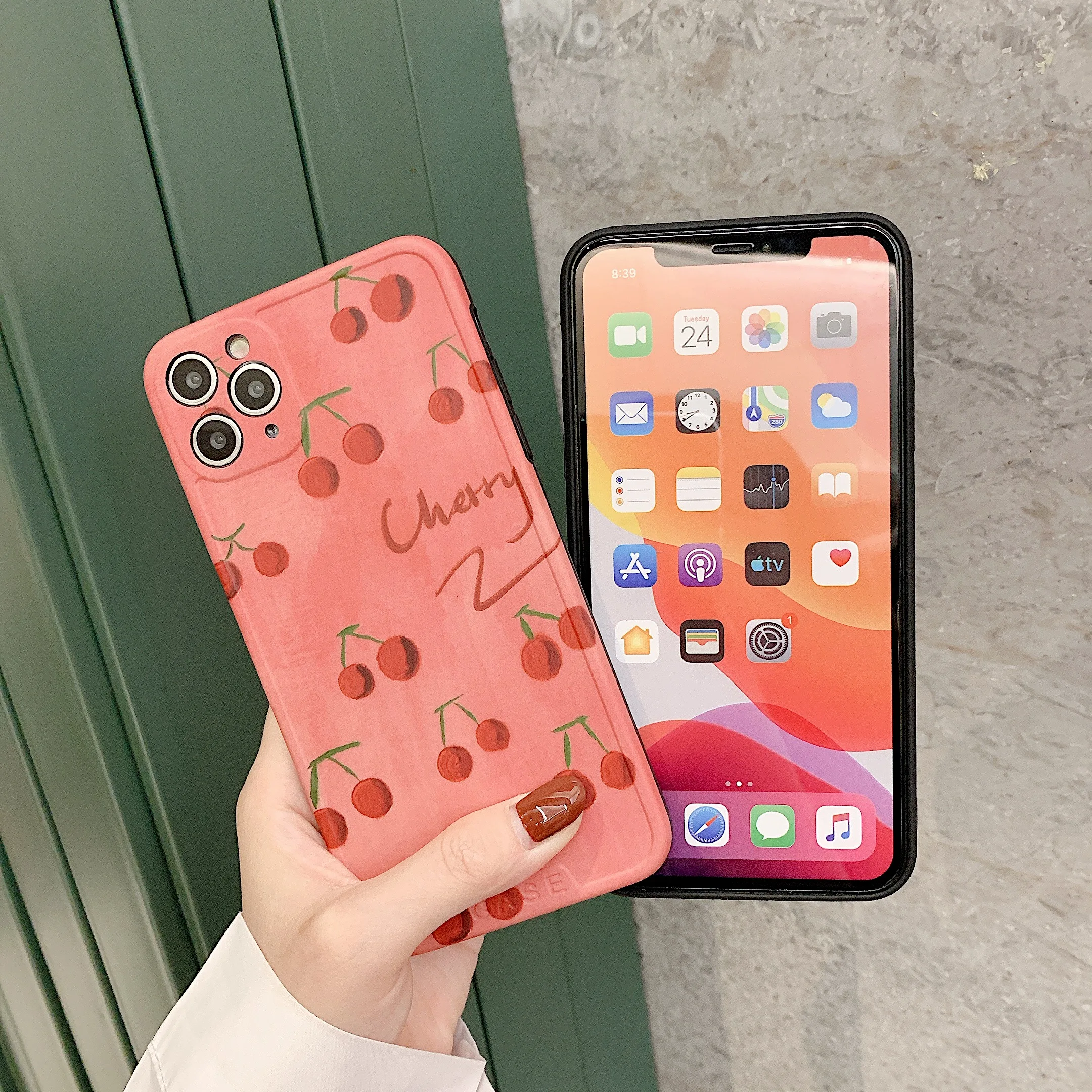 

Free Shipping Summer Cherry Phone Case Phone Cover for iPhone Models