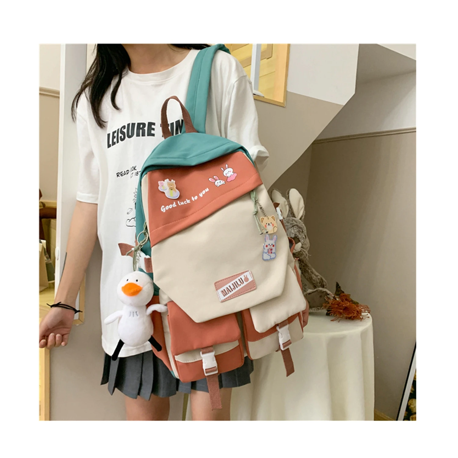 

New Fashion College Style Backpack For Girls Kawaii Backpack For Women Laptop Backpack Mochilas De Mujer