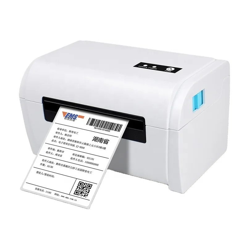 

zj9200 4x6 roll to roll 4 inch usb/blue tooth port 110mm thermal shipping label printer with printing paper