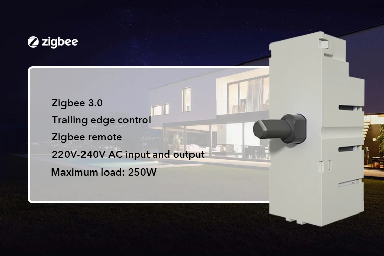 UK Standard AC 220V 250W Smart no neutral LED zigbee dimmer - ANKUX.COM
