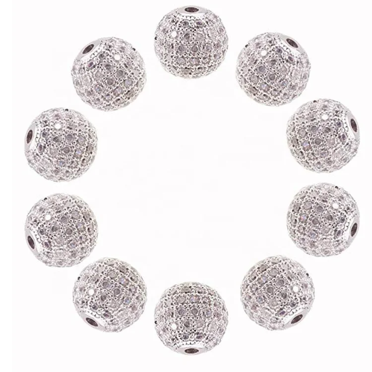 

High Quality Micro Pave Beads For Make Bracelet and Necklaces