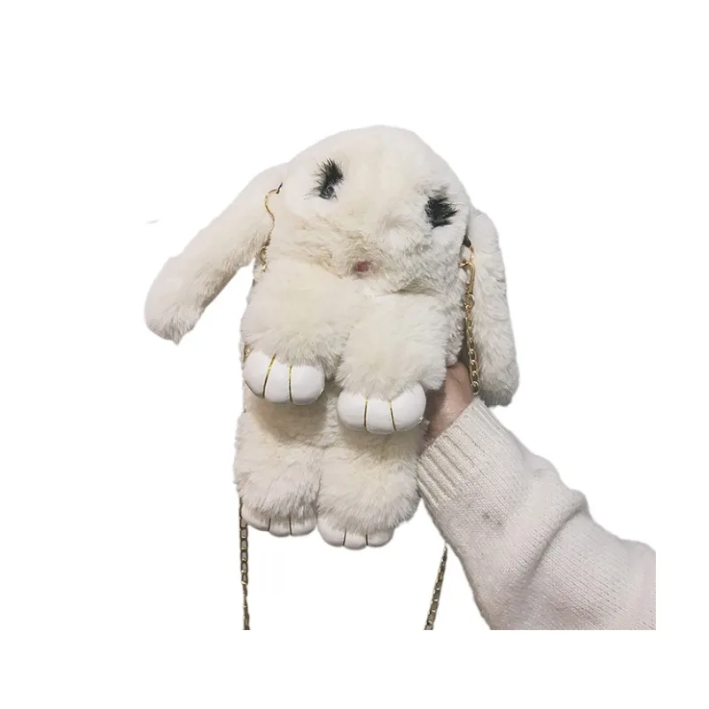 

nice quality lovely rabbit imitation fur bag, 28 colors