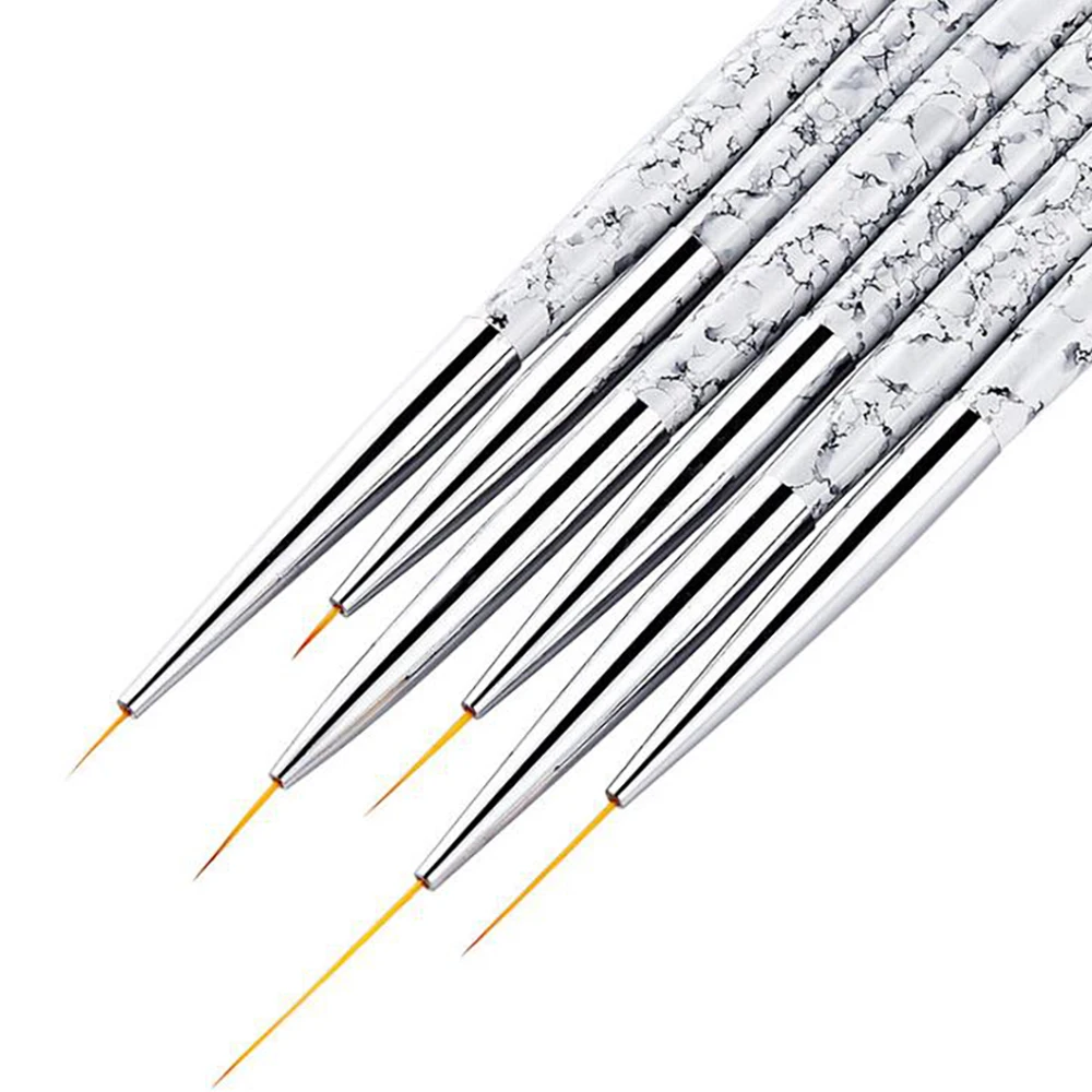 

High Quality Synthetic Hair Nail Art Brush Multi-size Nail Polish Drawing Paint Brush Nails Tools Pen 3pcs/ Set, Picture