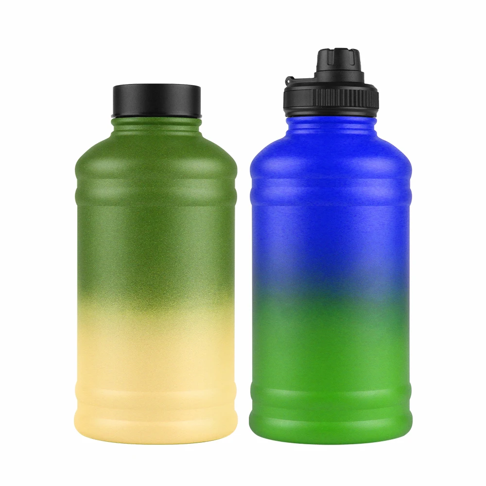 

64oz insulated double wall custom lids vacuum flask mixed color custom color bpa free water bottle portable bottles, Customized color