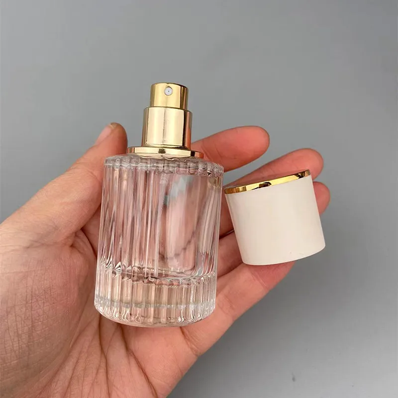 

High Quality Luxury Design 50ml Glass Empty Refillable Spray Manufacture Beautiful Perfume Bottle