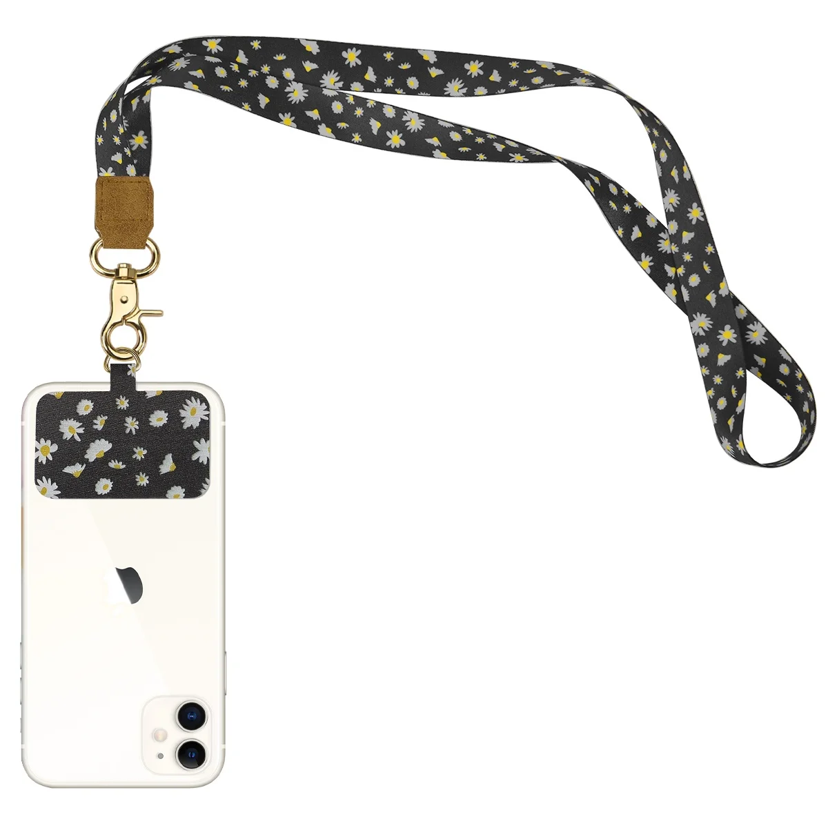 

Fabric Floral Style Lanyard Card Holder Lanyards Mobile Phone Lanyard Neck Strap, Customized color