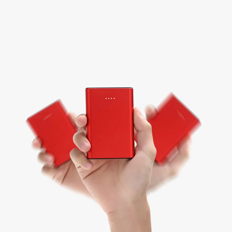 

Ultra mini metal power bank charger 5000mah hand size dual USB Ports for universal power bank