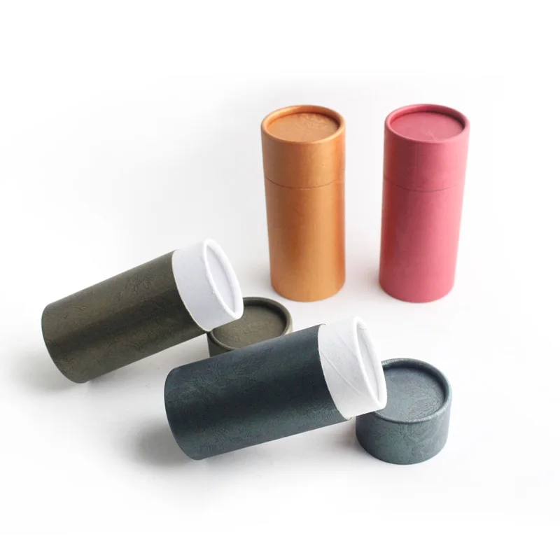 

Biodegradable STOCK GOLD GREEN PINK 10ml 20ml 30ml 50ml 100ml bottle paper tube packaging tea tube paper cylinder box