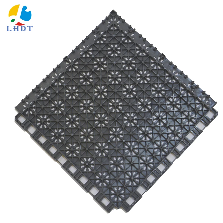 

High quality Plastic Suspended tiles interlocking flooring square carpets outdoor indoor floor, 12 colors