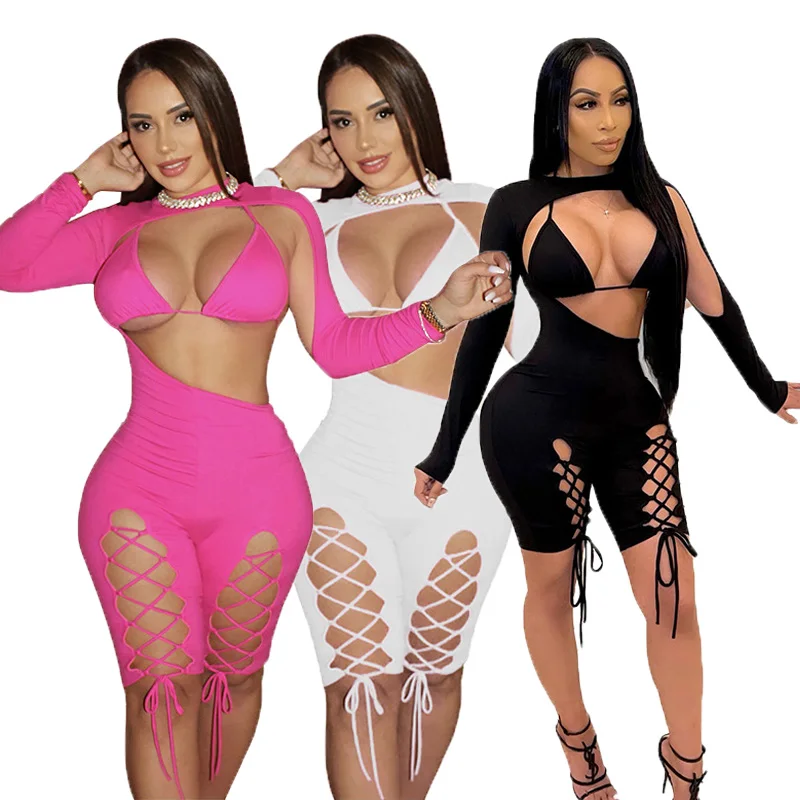 

New Sexy Full Sleeve Sheath Clubwear Mini Short Dress for Women Wholesale OEM ODM