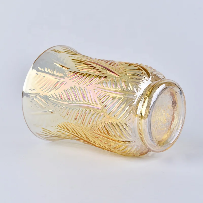 Clear high spraying candle container tea light glass candle vessel wedding decoration in bulk