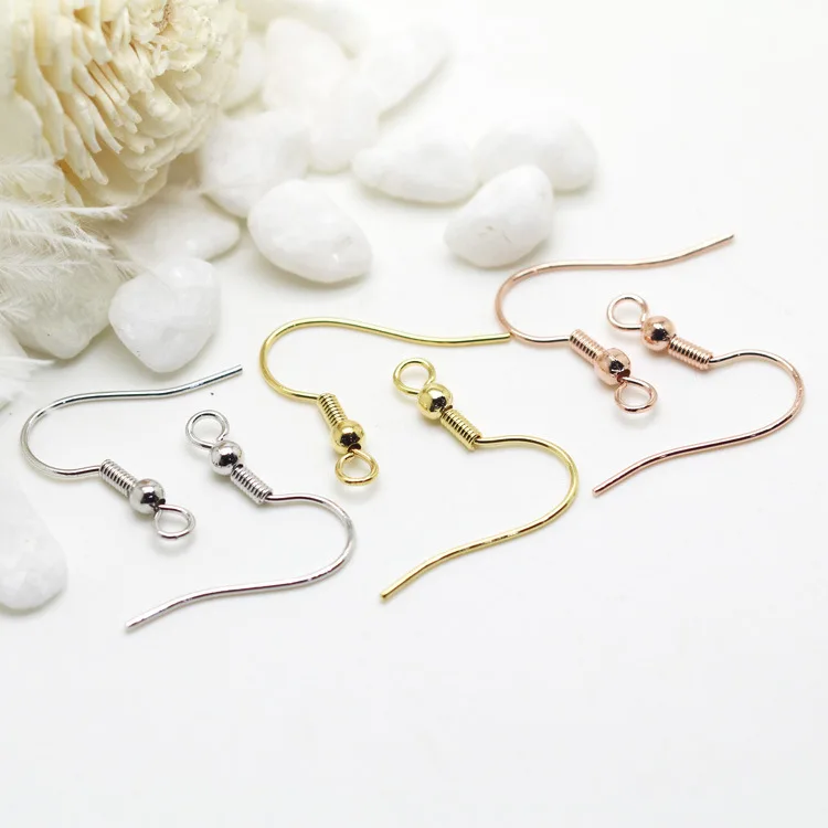

New Conventional Copper 14K Gold Plated Earring Hooks, 14k gold, rose gold
