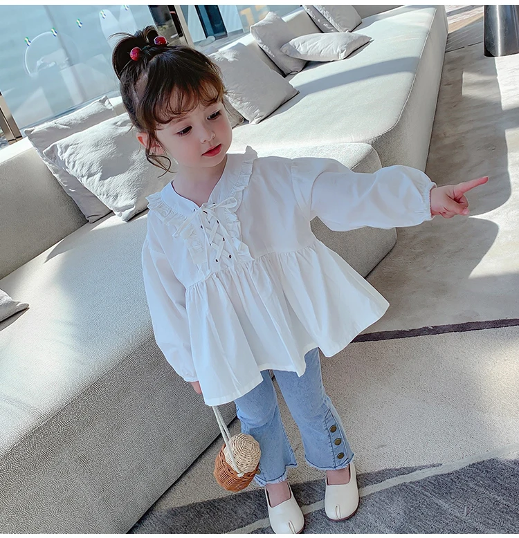 

Autumn girl waterproof quick-drying Chinese style V-neck long sleeve casual shirt, Black