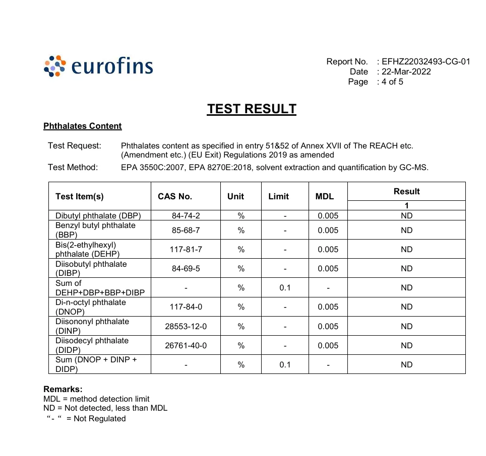 REACH Inspection Report