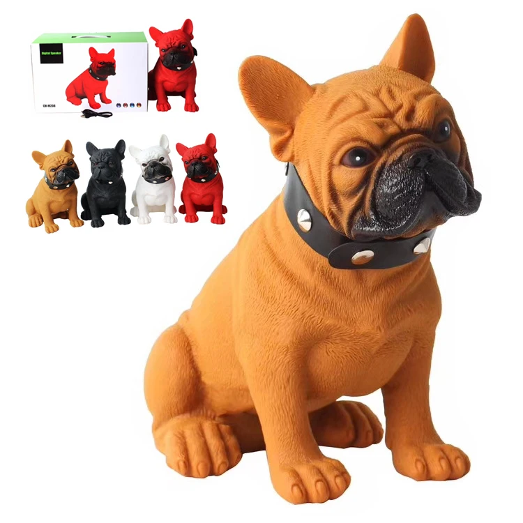 

Innoliance M208 Bulldog Shaped Large Usb Card Digital Music French Frenchie Big Bleutooth Wireless BT Bocina Bull Dog Speaker