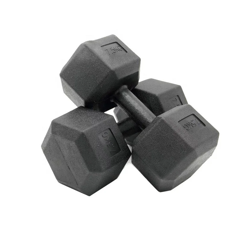 

Hexagonal Encapsulated Hot Selling Custom Logo Weights PVC Steel Concrete Home Gym Equipment Fitness Buy Cheap Dumbbells, Black,purple