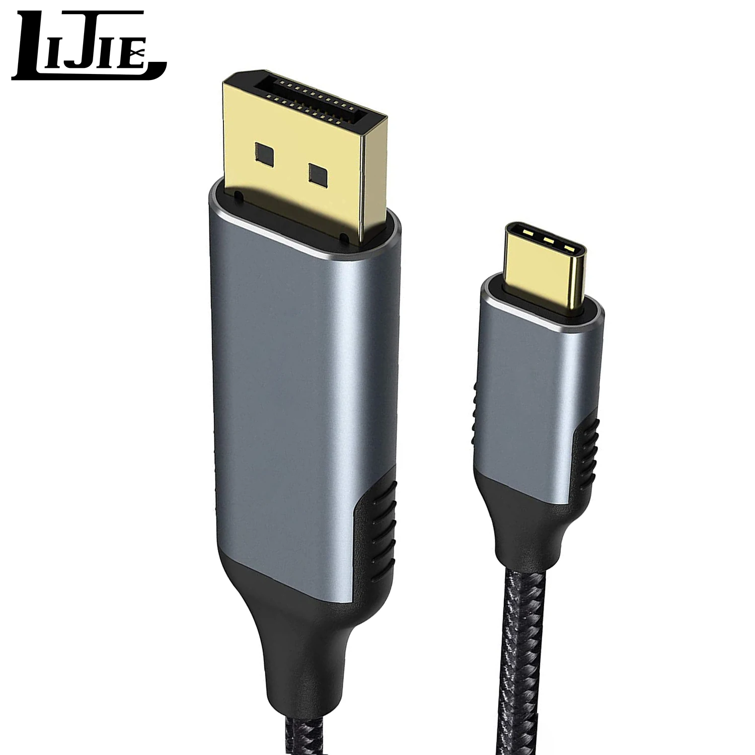 

USB C to DisplayPort Cable 4K@60Hz 2K@144Hz 6ft/1.8M Type C to DP UHD Cable Thunderbolt 3 Type-C to DisplayPort