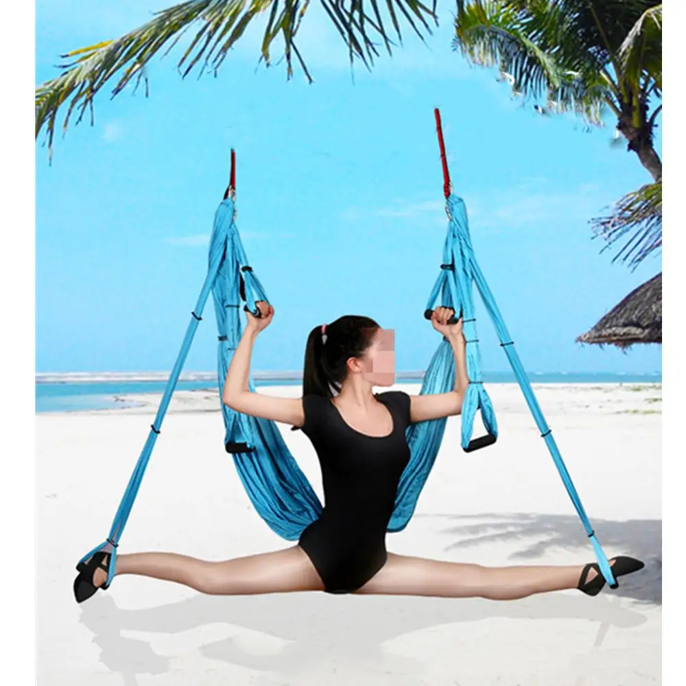 

6 Handles Hammock Without Elasticity Anti-gravity Aerial Yoga for Handstand Training Home Fitness Equipment Indoor Swing