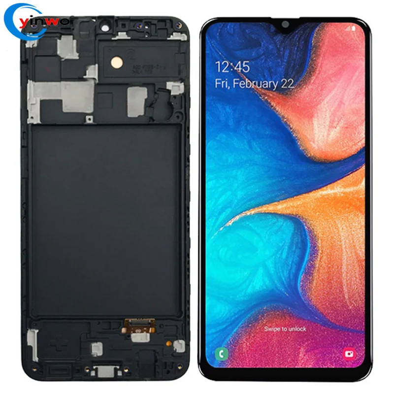

Incell For Samsung Galaxy A20 LCD Display Screen Touch Display With Frame