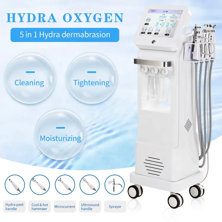 

5 in 1 Water Peeling Oxygen Microdermabrasion Diamond Machine Oxygen Aqua Facial Jet Peel Machine