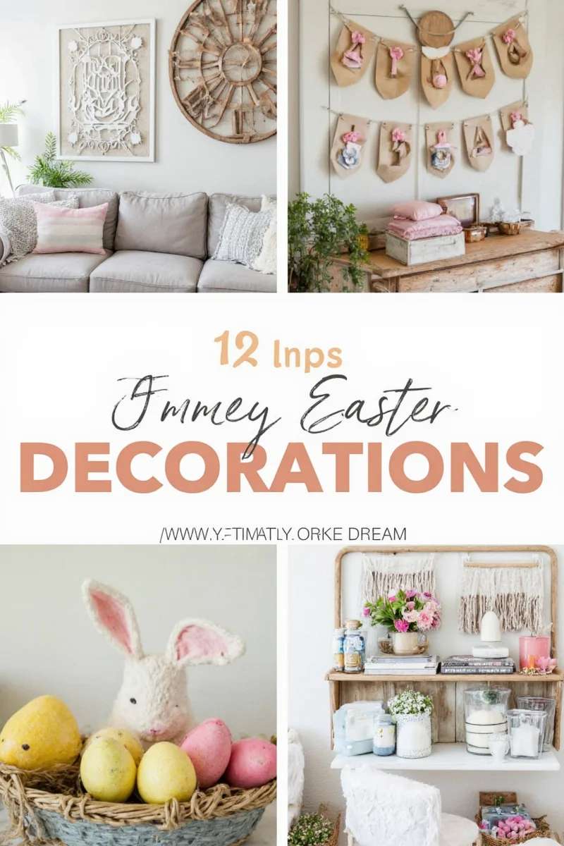Wooden sign with 'Hoppy Easter' message