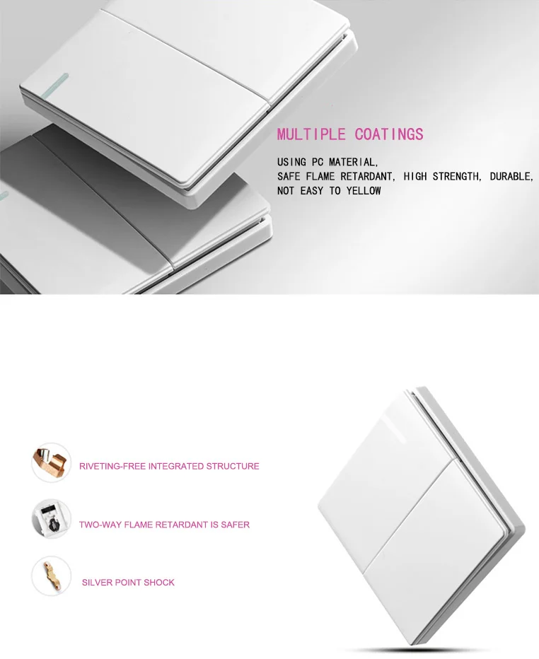 Best Selling Wholesale 13A 1 2 3 4 Gang 1 2Way 2 Gang Uk Universal Wall Light Switched Socket With Led Indicator - ANKUX.COM